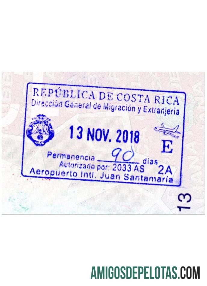 SELO DE VISTO COSTA RICA baixar para verificação